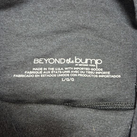 Beyond The Bump by Beyond Yoga Maternity Leggings Womens Large Spacedye Black - Picture 2 of 8